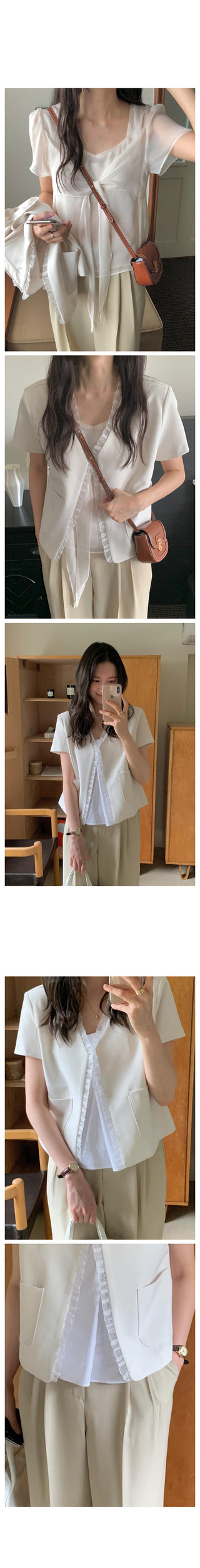 Summer pleated slacks