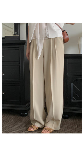 Summer pleated slacks
