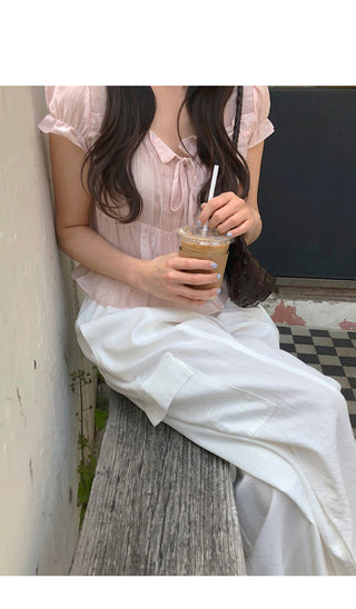 [4 colors] Frill Blouse