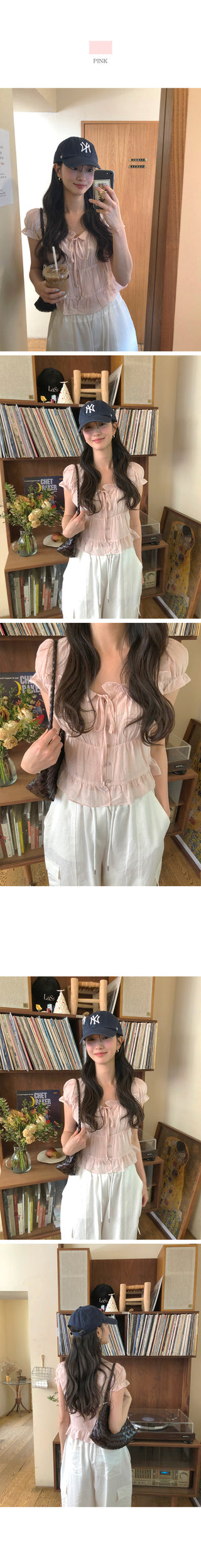 [4 colors] Frill Blouse