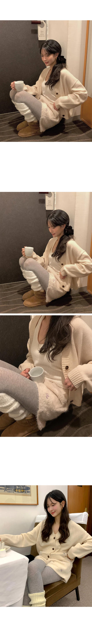 (4 colors) Soft, fleece-lined, elastic waist pants
