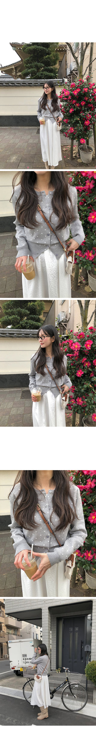 (3 colors) Polka Dot Cardigan