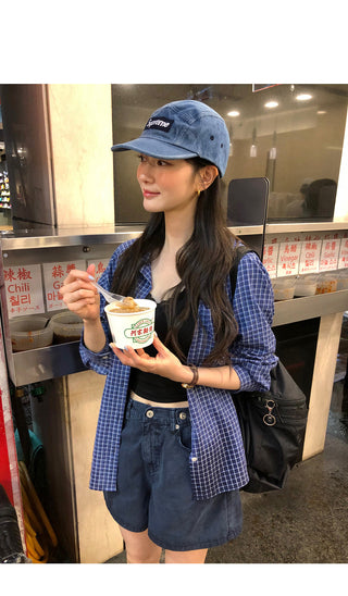 (3 colors) Checkered shirt