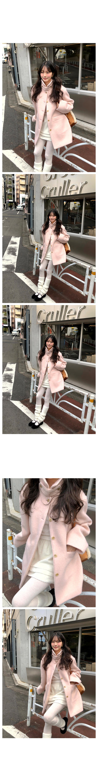 (2 colors) Mohair Half Coat
