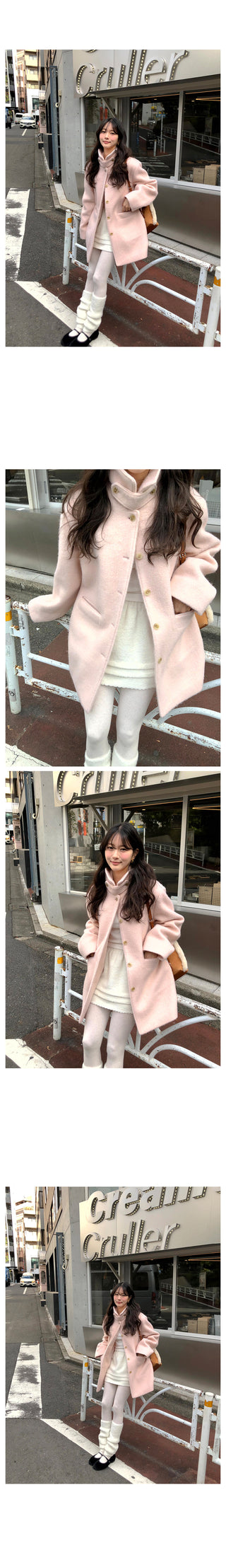 (2 colors) Mohair Half Coat