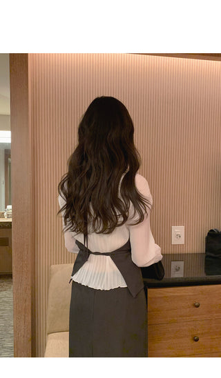 (2 colors) Wrap Long Skirt