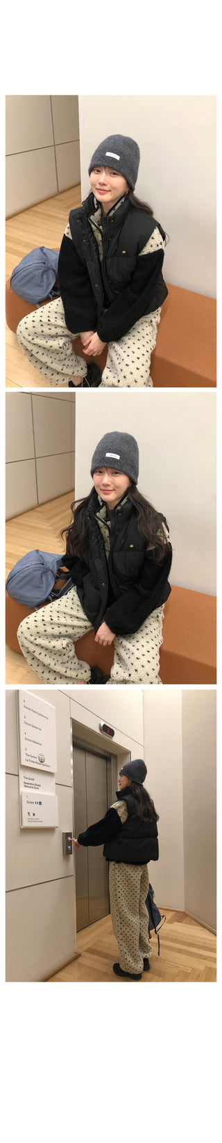 (2 colors) Polka Dot Anorak Zip-Up