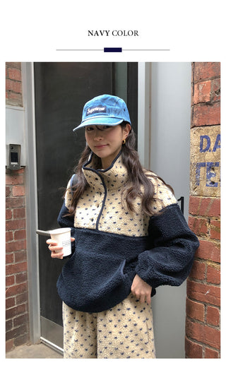(2 colors) Polka Dot Anorak Zip-Up