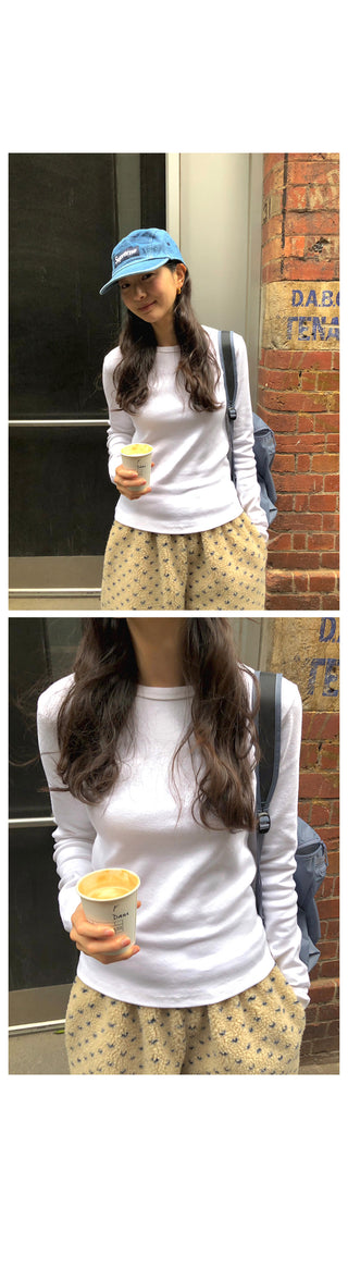 (2 colors) Dot Fleece Pants