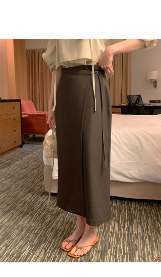 Wrap long skirt