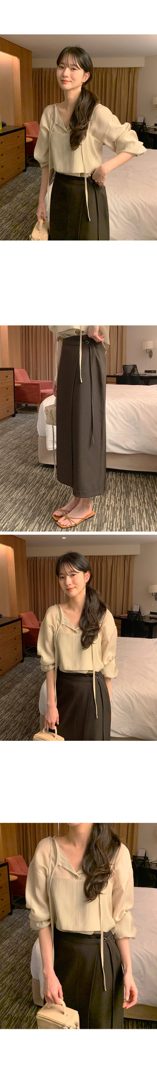 Wrap long skirt