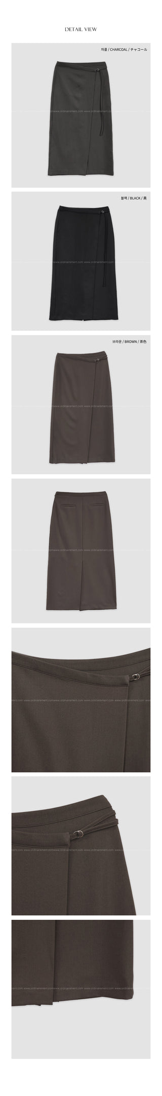Wrap long skirt