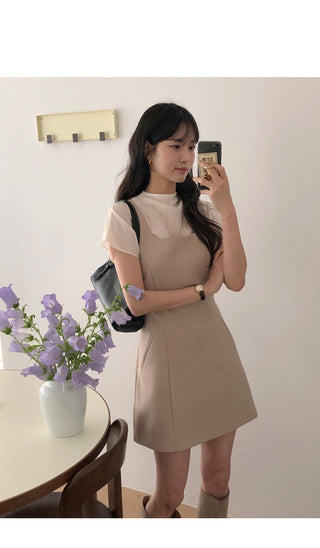 [4 colors] Mesh pleated blouse