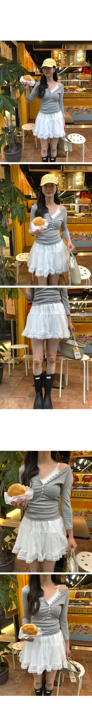 Tiered skirt