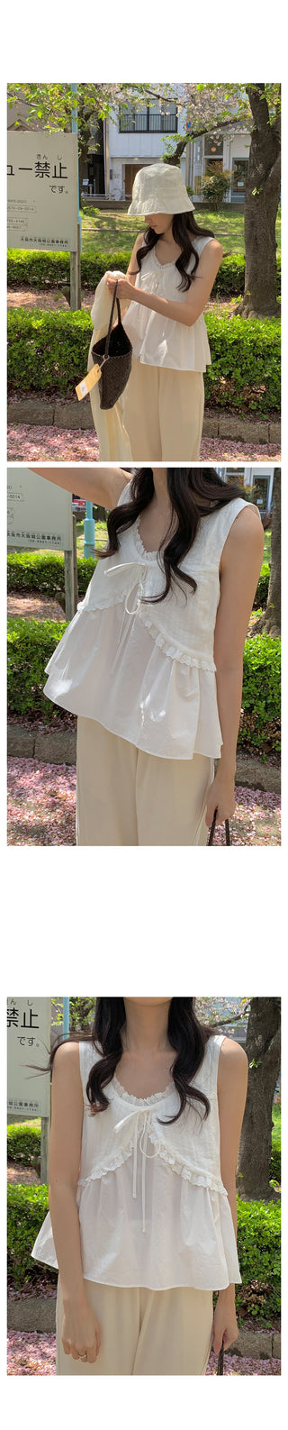 Sleeveless blouse
