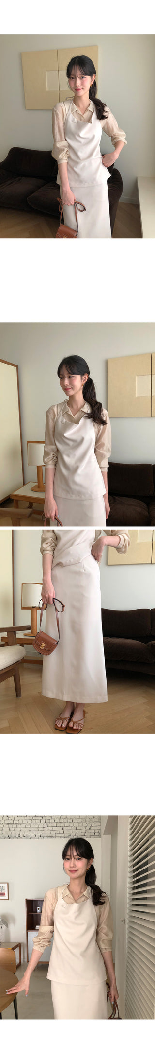 (2 colors) Ring Bustier Dress