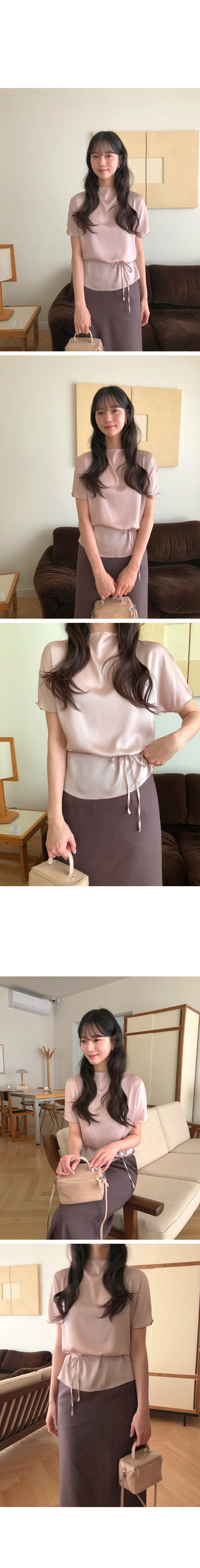 (2 colors) Ring Bustier Dress