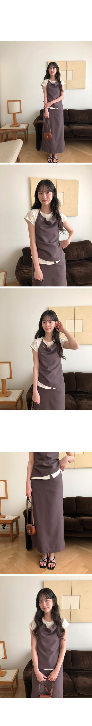 (2 colors) Ring Bustier Dress