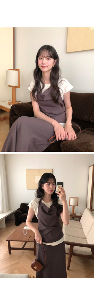 (2 colors) Ring Bustier Dress