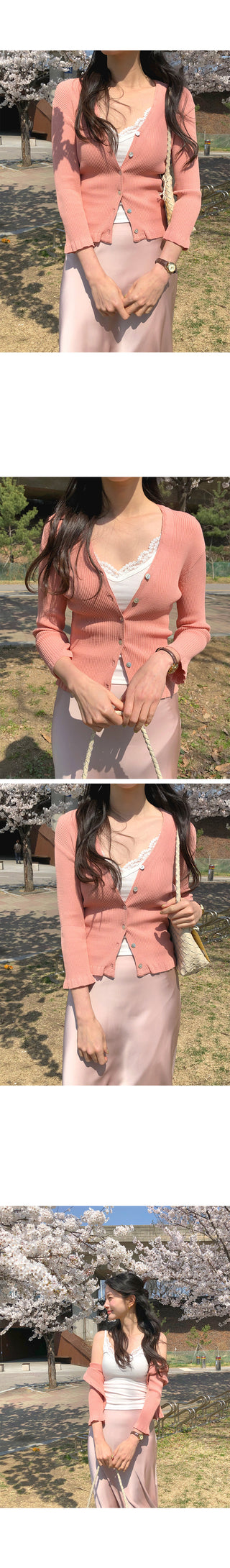 Frill cardigan