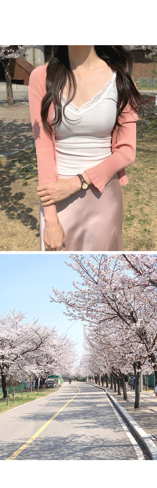Frill cardigan