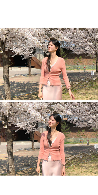 Frill cardigan