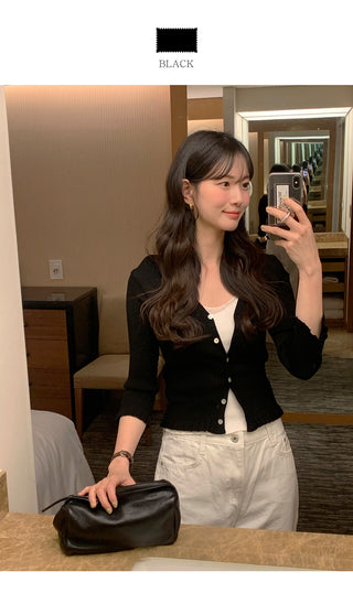 Frill cardigan