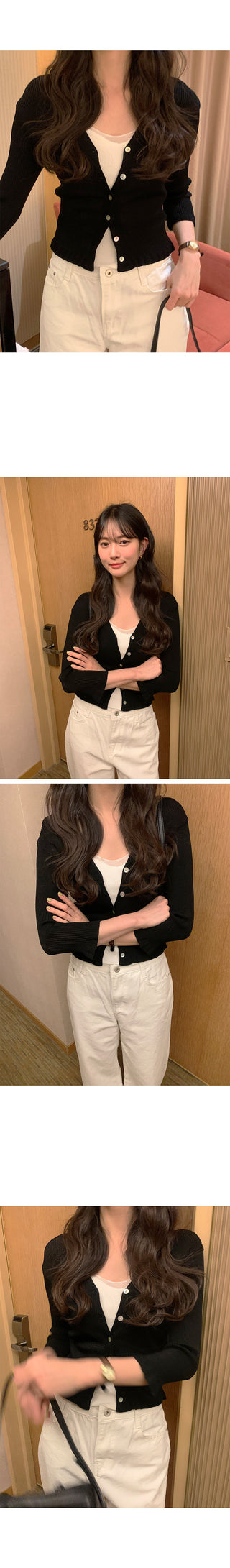 Frill cardigan