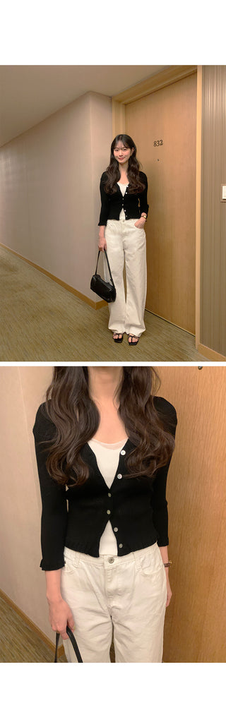 Frill cardigan