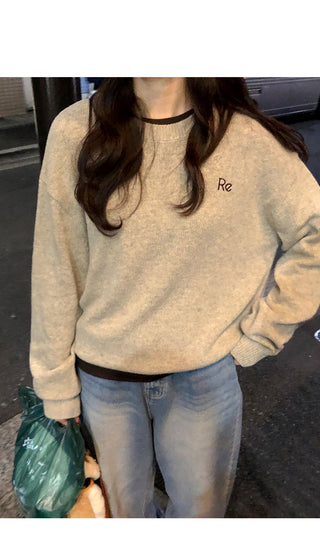 (2 colors) Boat neck T-shirt