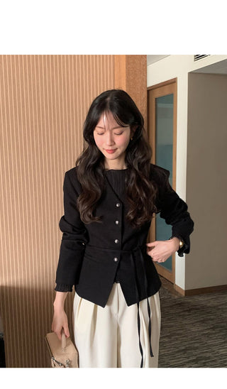 (3 colors) Tucked Slacks