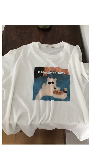 Kitchen Cat Oversized Short-Sleeved T-Shirt