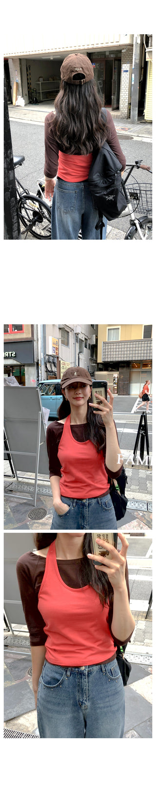 (5 colors) Boat neck T-shirt