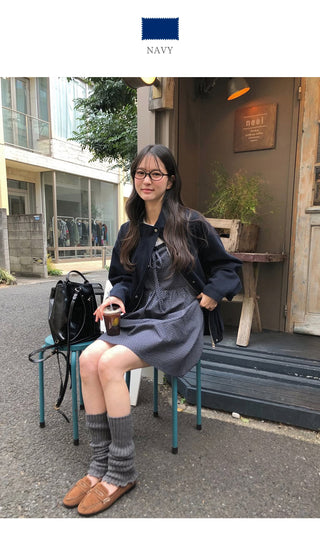 Basic cotton blouson