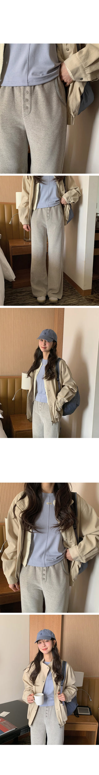 Basic cotton blouson