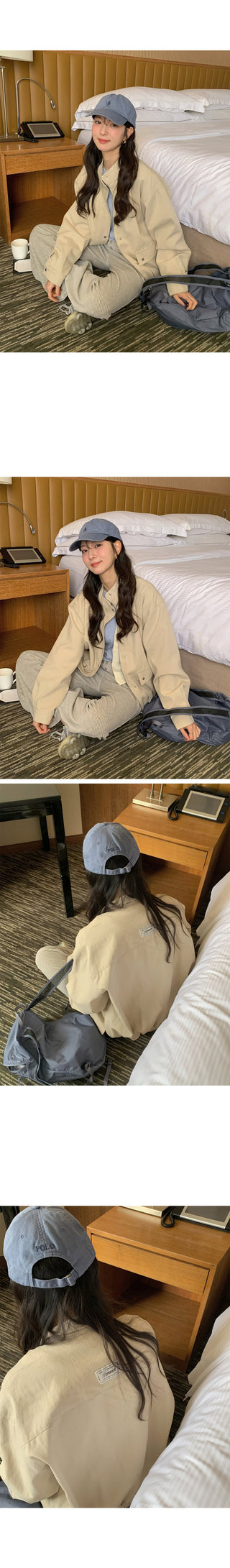 Basic cotton blouson