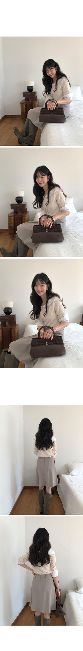 (2 colors) Pleated skirt