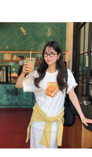 (2 colors) Printed T-shirt