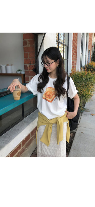 (2 colors) Printed T-shirt