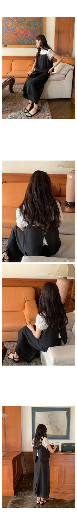 [Adjustable Straps] Semi-Crop Bustier