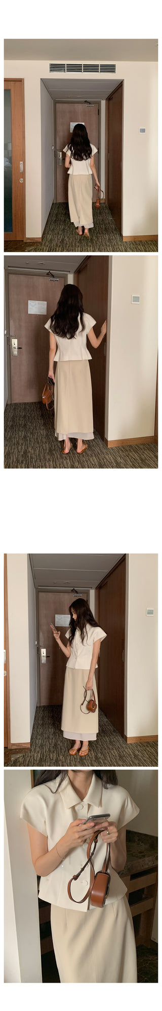 Long layered skirt
