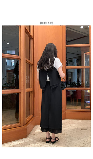 Long layered skirt