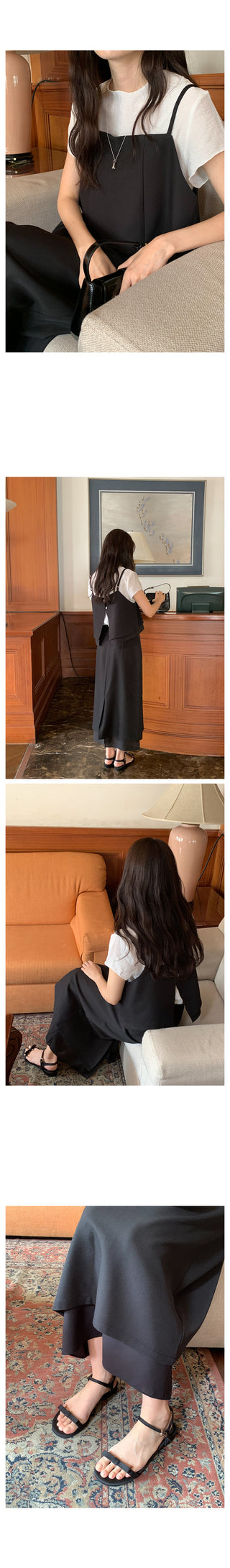 Long layered skirt