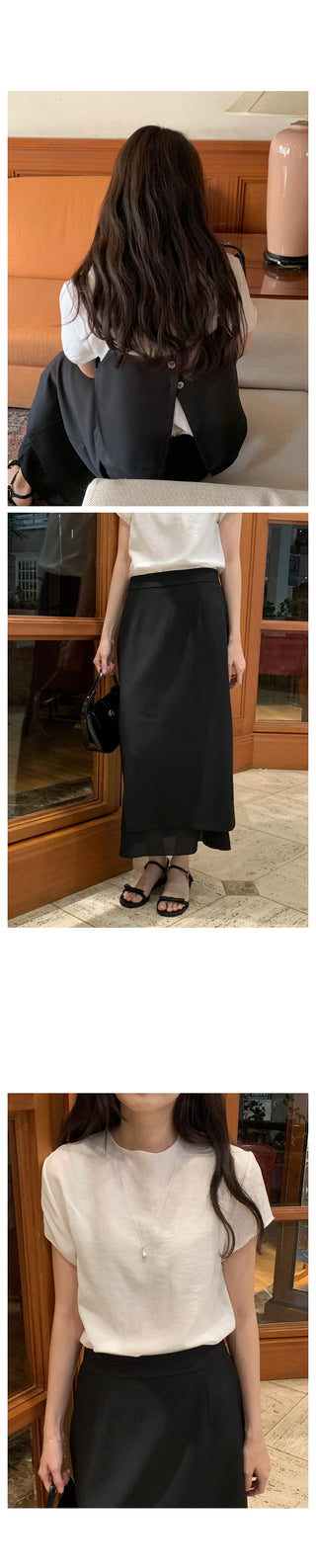 Long layered skirt