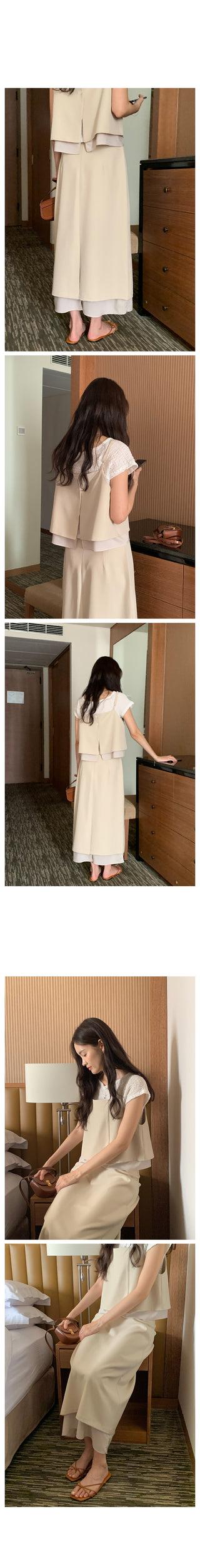 Long layered skirt