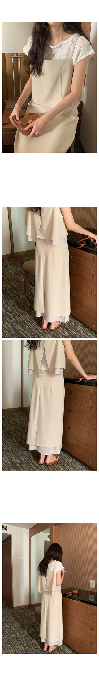 Long layered skirt