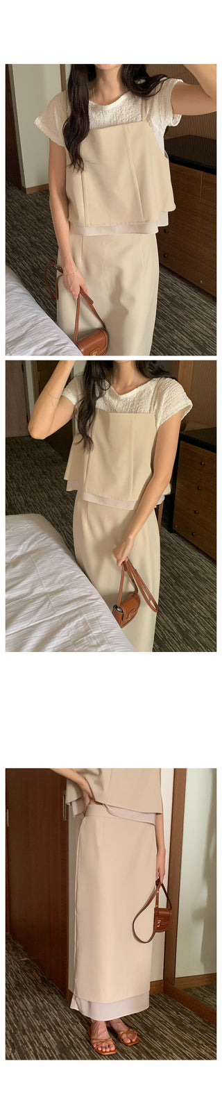 Long layered skirt