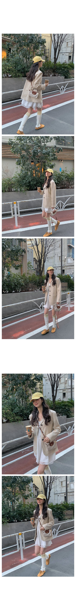 (4 colors) Faux Suede Half Jacket