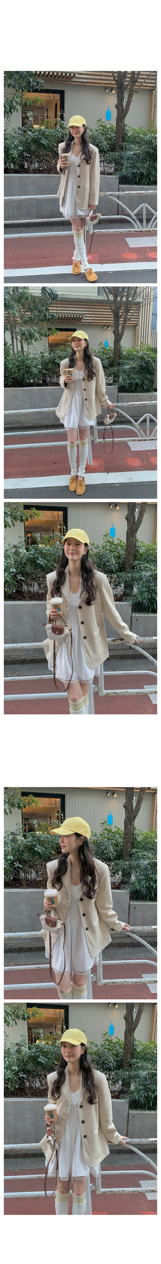 (4 colors) Faux Suede Half Jacket