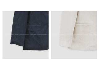 (4 colors) Faux Suede Half Jacket